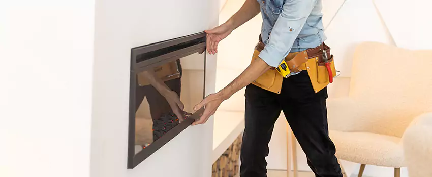 Metal Fireplace Installation in Menomonee Falls, Wisconsin