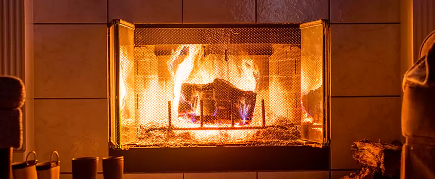 Mendota Hearth Landscape Fireplace Installation in Menomonee Falls, Wisconsin