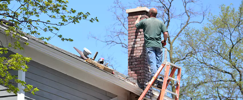 Vinyl and PVC Chimney Flashing Installation in Menomonee Falls, WI