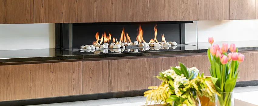 Double-height Fireplace Design Refurbishment in Menomonee Falls, Wisconsin